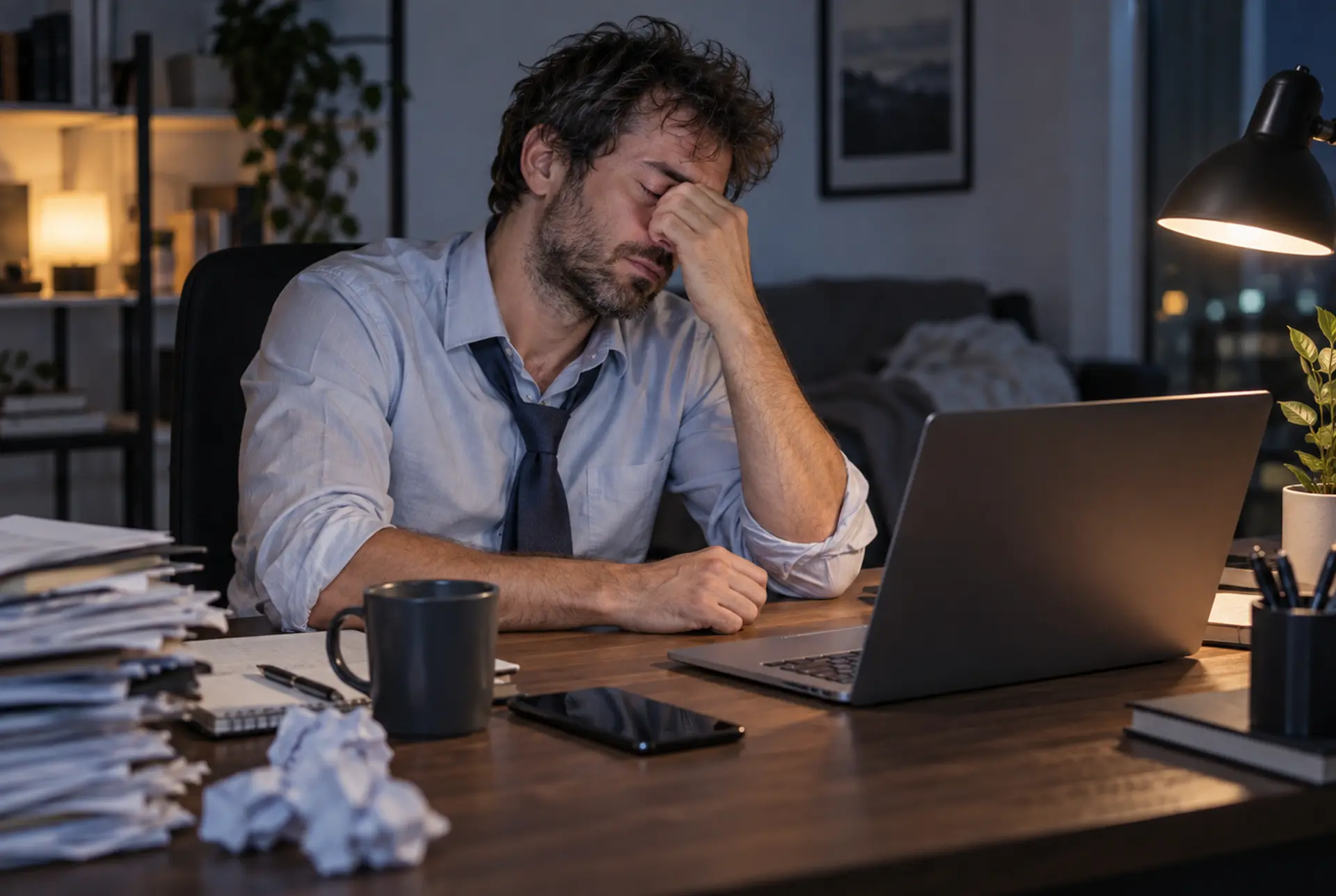 Photo of someone who needs a mental health program in the worst way