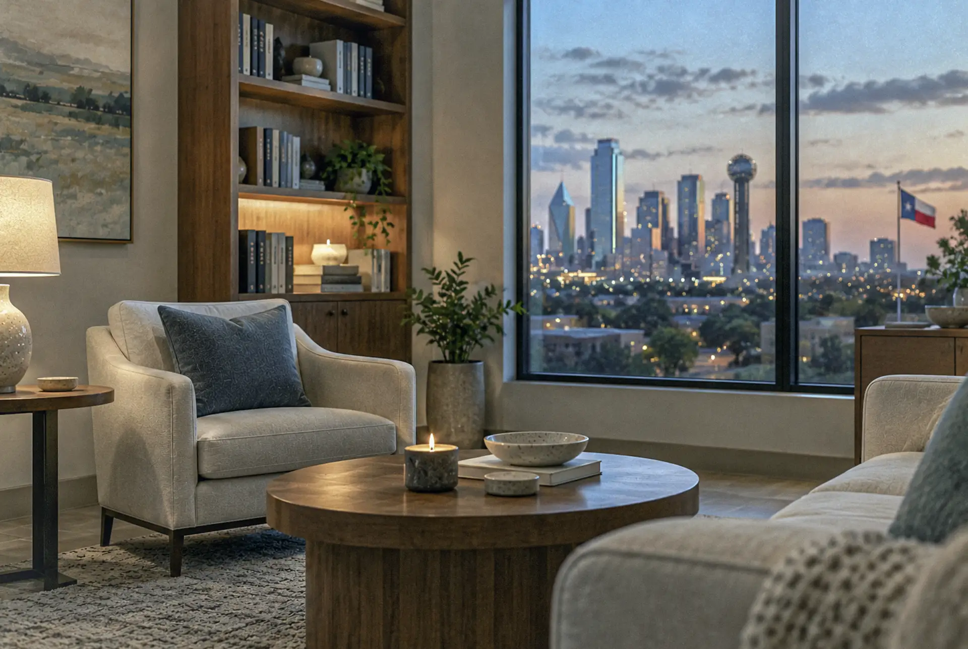 Upscale mental health clinic in Dallas, TX.