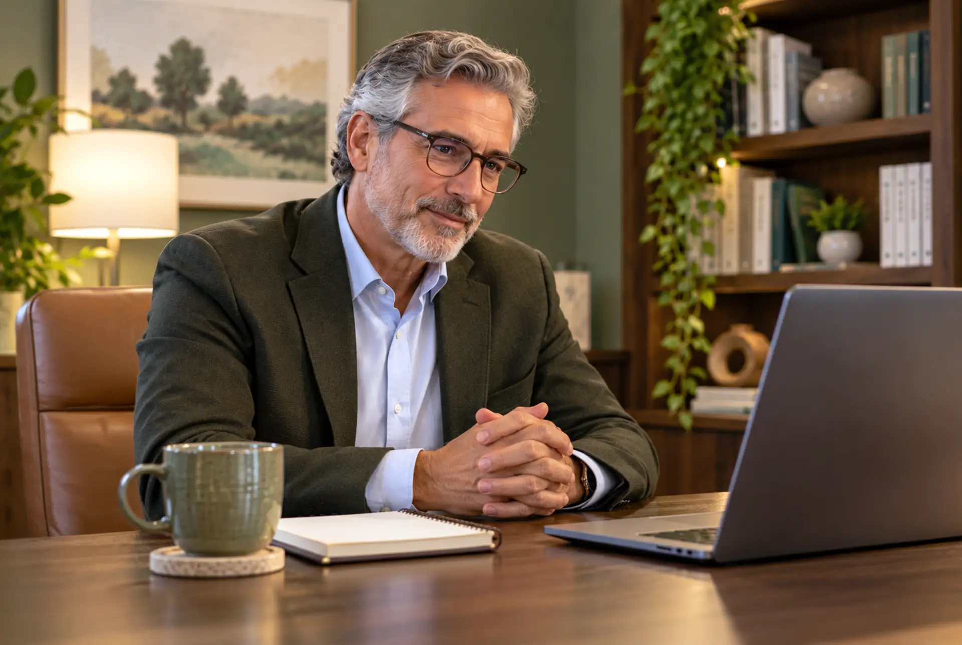 Mental health professional providing anxiety support.