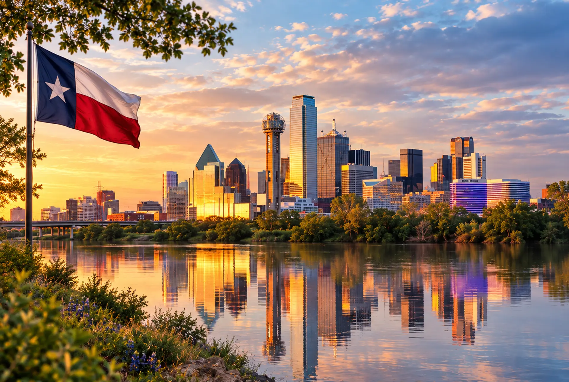 The skyline of Dallas, Texas. Saltwood Mental Health Treatment