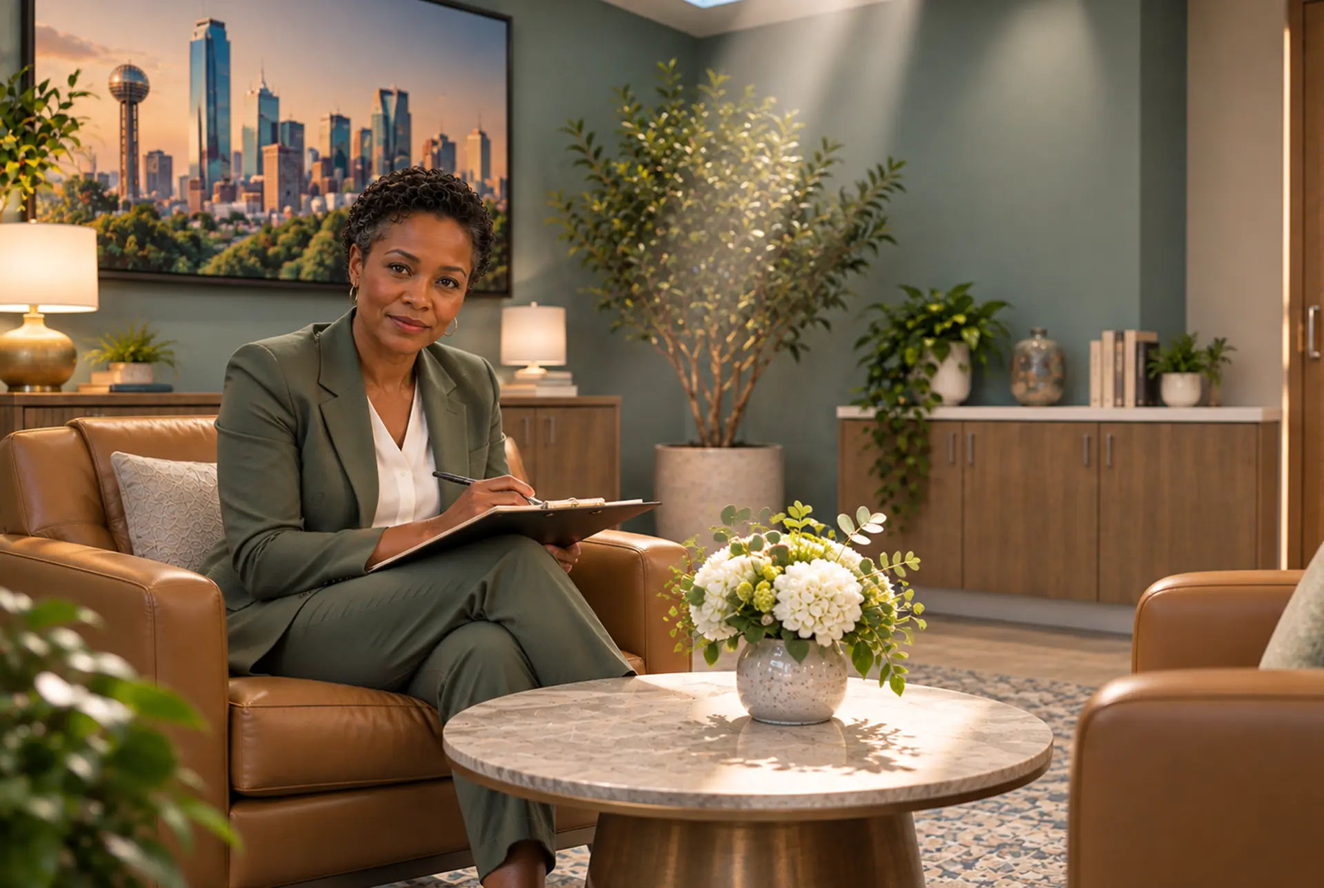 Calm, private outpatient paranoia treatment setting in Dallas.