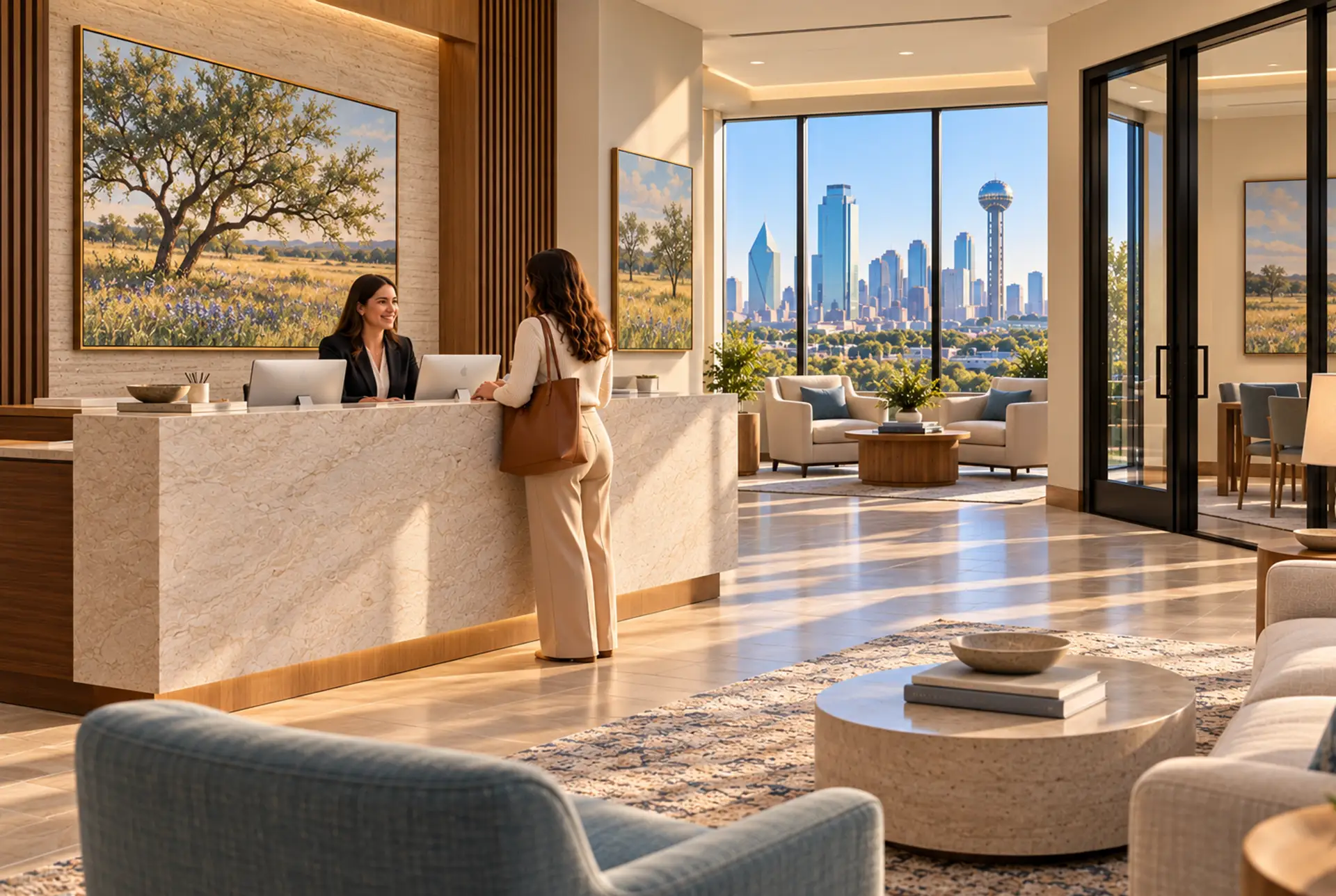 Upscale mental health clinic in Dallas, TX.