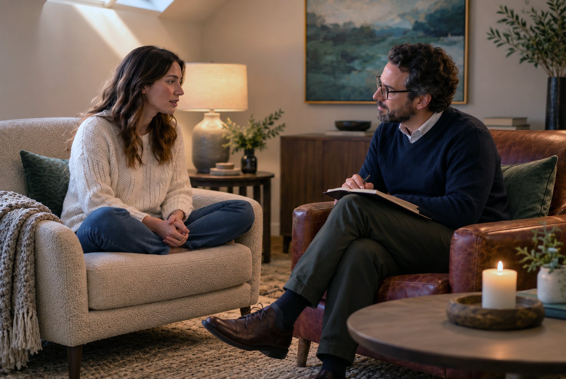 Professional providing seasonal affective disorder treatment in Dallas, Texas.
